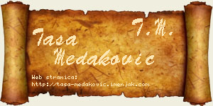 Tasa Medaković vizit kartica